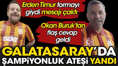Erden Timur mesajı çaktı Okan Buruk cevap verdi. Galatasaray taraftarı çıldırdı