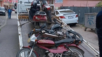 Babaeski’de 6 motosiklet trafikten men edildi