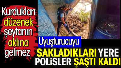 Uyuşturucuyu sakladıkları yere polisler şaştı kaldı. Kurdukları düzenek şeytanın aklına gelmez