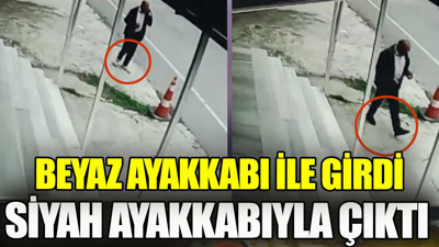 Beyaz ayakkabı ile girdi siyah ayakkabı ile çıktı