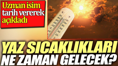 Yaz sıcaklıkları ne zaman gelecek? Uzman isim tarih vererek açıkladı