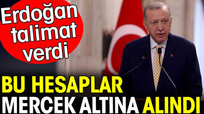 Erdoğan talimatı verdi. Bu hesaplar mercek altına alındı