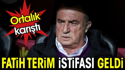 Fatih Terim istifası geldi ortalık karıştı