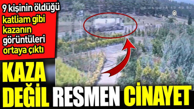 Kaza değil resmen cinayet. 9 kişinin öldüğü katliam gibi kazanın görüntüleri ortaya çıktı