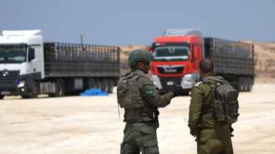 Yahudi yerleşimciler insani yardım konvoyuna saldırdı