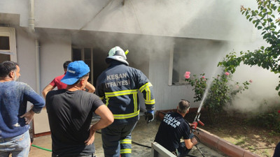 Edirne’de korkutan yangın