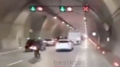 Motosikletli makas atarken kaza yaptı