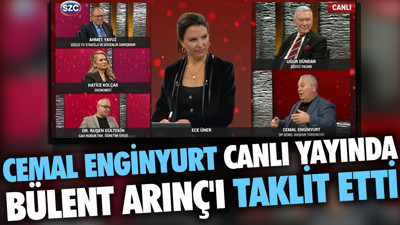 Cemal Enginyurt canlı yayında Bülent Arınç'ı taklit etti