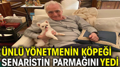 Ünlü yönetmenin köpeği senaristin parmağını yedi