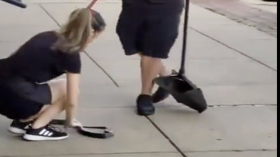 Yılanı çıplak elle yakalayıp doğaya bırakan genç kadın şok etti