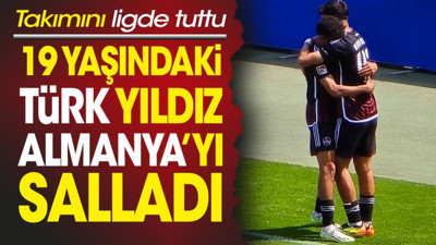 19 yaşındaki Türk yıldız Almanya'yı salladı. Şov yaptı takımını ligde tuttu