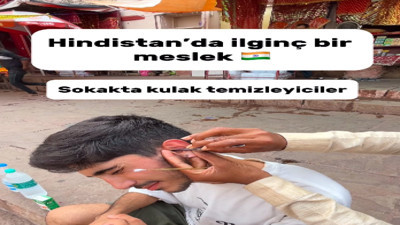 Hindistan'ın ilgi çeken mesleği: Seyyar kulak temizleyicisi