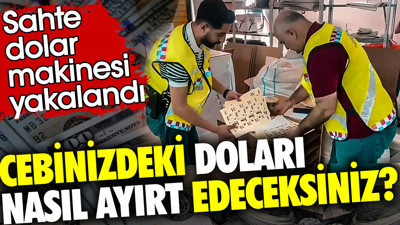Cebinizdeki doları nasıl ayırt edeceksiniz? Sahte dolar makinesi yakalandı