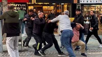 En işlek cadde boks ringine döndü