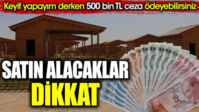 Satın alacaklar dikkat. Keyif yapayım derken 500 bin TL ceza ödeyebilirsiniz
