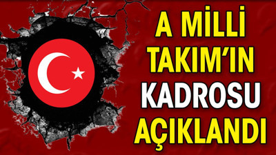 A Milli Takım'ın kadrosu belli oldu (15 Mayıs 2024)