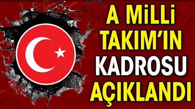 A Milli Takım'ın aday kadrosu açıklandı (16 Mayıs 2024)