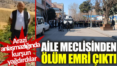 Aile meclisinden ölüm emri çıktı: Arazi anlaşmazlığında kurşun yağdırdılar