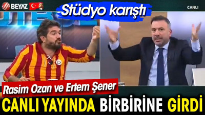 Rasim Ozan Kütahyalı ile Ertem Şener canlı yayında birbirine girdi. Ortalık karıştı