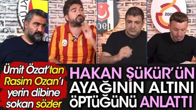Rasim Ozan Kütahyalı'nın Hakan Şükür'ün ayağının altını nasıl öptüğünü anlattı