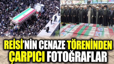 Reisi’nin cenaze töreninden çarpıcı fotoğraflar