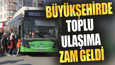 Büyükşehirde toplu ulaşıma zam