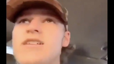 Sarhoş sürücünün kazası canlı yayında