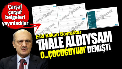 Erdoğan Bayraktar'ın ihale şampiyonu şirketle ilişkisi ortaya çıktı! Çarşaf çarşaf belgeleri yayınladılar