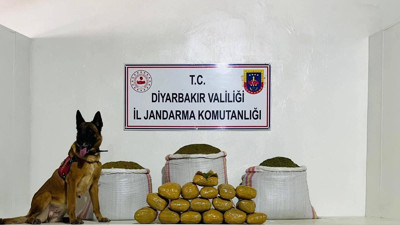Diyarbakır’da 76 kilo toz esrar ele geçirildi