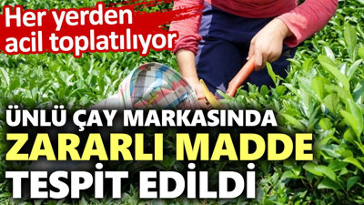Ünlü çay markasında zararlı madde tespit edildi: Her yerden acil toplatılıyor