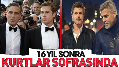Brad Pitt ve George Clooney 16 yıl sonra bir arada