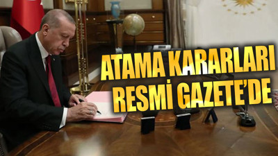 Atama kararları Resmi Gazete’de (01 Haziran 2024)