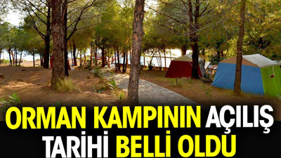 Orman kampının açılış tarihi belli oldu
