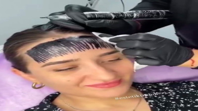 Gören şaştı kaldı: Dövmeden kakül yaptırdı