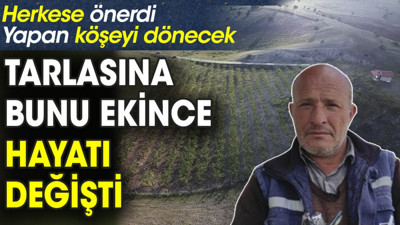 Tarlasına bunu ekince hayatı değişti. Herkese önerdi. Yapan köşeyi dönecek