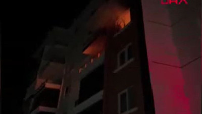 Aksaray’da eşiyle tartıştı evi ateşe verdi