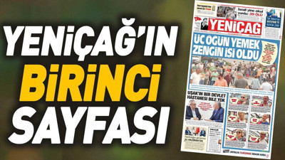 Yeniçağ Gazetesi'nin 1. sayfası (07 Haziran 2024)