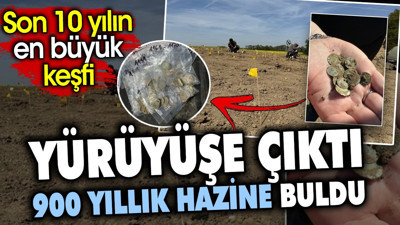 Yürüyüşe çıktı 900 yıllık hazine buldu. Son 10 yılın en büyük keşfi