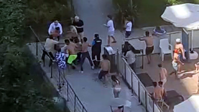 Havuzbaşı kavgasında bıçaklar konuştu: 1 yaralı 3 gözaltı