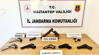 Gaziantep'te silah kaçakçılığı operasyonu: 9 gözaltı