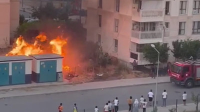 Mardin'deki sitede meydana gelen yangın büyümeden söndürüldü