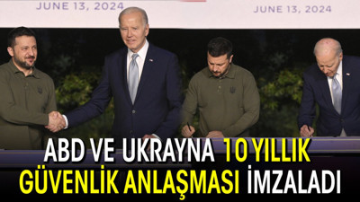 ABD ve Ukrayna 10 yıllık güvenlik anlaşması imzaladı