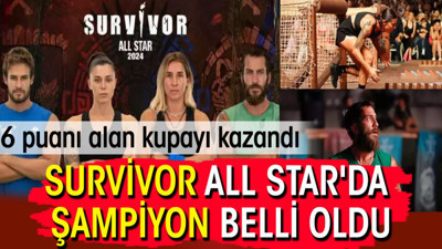 Survivor All Star'da şampiyon belli oldu! 6 puanı alan kupayı kazandı