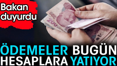 Ödemeler hesaplara yatıyor. Bakan duyurdu (14 Haziran 2024)