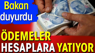 Ödemeler hesaplara yatıyor. Bakan duyurdu (15 Haziran 2024)