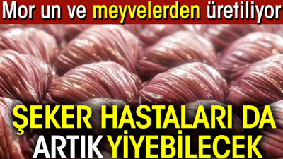 Şeker hastaları da artık yiyebilecek. Mor un ve meyvelerden üretiliyor