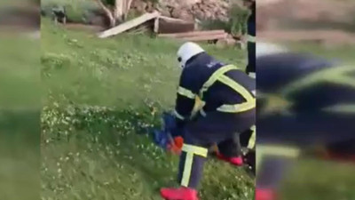 Patlamayı kahraman itfaiye eri durdurdu