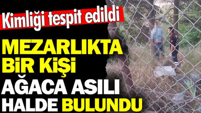 Mezarlıkta bir kişi ağaca asılı halde bulundu. Kimliği tespit edildi
