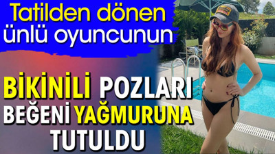 Mine Tugay'ın bikinili pozları beğeni yağmuruna tutuldu