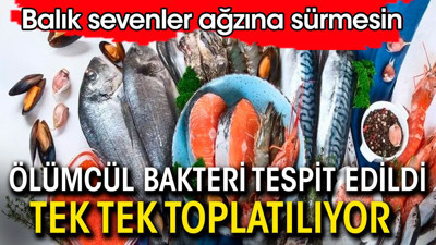 Ölümcül bakteri bulundu tek tek toplatılıyor. Balık sevenler ağzına sürmesin